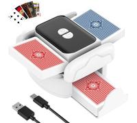 Automatic Card Shuffler machine, Electric Shuffling Machine, Portable Shuffler Machine, for 2decks, 2600 Mah Built In Battery, Usb-C Charge, for Poker Uno Blackjack Texas Hold'em Skip-Bo Phase 10