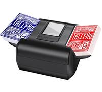 Automatic Card Shuffler Machine for 1-2 Decks - Electric Poker Card Shuffler with One-Press AUTO & Manual Mode | Rechargeable 2000mAh Battery, USB-C Charging | Low Noise for Blackjack, UNO, Skip-Bo