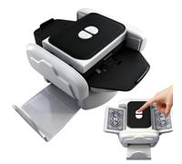 Automatic Card Shuffler Machine for 1-2 Decks, Rechargeable Shuffling Machine with One-Press AUTO & Manual Mode, Ultra Quiet Shuffling Machine for Poker, UNO, Skip-Bo, Phase 10, Texas Hold'em