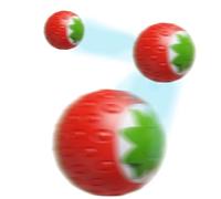 Automatic Cat Ball, Strawberry Cat Toy, Interactive Cat Toy, Pet Mobile Ball 1.69 X 1.69 Inch Or Encouraging Physical Activity And Promoting Fashion