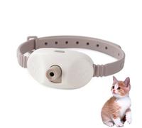 Automatic Cat Collar with LED Light, Interactive Toys for Indoor Cats, Two Lighting Modes, Rechargeable Amusing Gifts for Cat Lovers，USB Rechargeable (Brown)