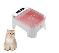 Automatic Cat Dog Feeder Food Dispenser - Auto Pet Feeder with Timer, Timed Cat Bowl Cat Mate Feeding Station Pet Supplies Suitable for Wet and Dry Food (Pink)
