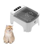 Automatic Cat Dog Feeder Food Dispenser - Auto Pet Feeder with Timer, Timed Cat Bowl Cat Mate Feeding Station Pet Supplies Suitable for Wet and Dry Food (Grey)