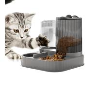 Automatic Cat Feeder, 2-in-1 Large Feeding Bowl, Cat Feeder with Water Tank, for Puppies, Cats, Small Animals, Indoors, Outdoors, Home, Home, Balcony