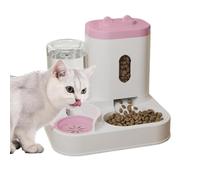 Automatic Cat Feeder - 2-in-1 Water Container, Cat Dispenser - For Kittens, Puppies, Eating & Drinking, Wet & Dry Food, Outdoors, Indoors, as well as All Pets