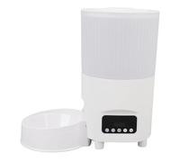 Automatic Cat Feeder, 3L Automatic Cat Food Dispenser Remote Control Timed Cat Feeders for Dry Food, Automatic Dog Feeder, Cat Dry Food Dispenser for Indoor Home (White Button