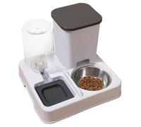 Automatic Cat Feeder And Water - Automatic Cat Feeder With Double Bowls For 2 Cats, Kittens And Small Dogs Dispenser | Easy Touch Screen Programming | Adjustable Portions With Dou Bowl