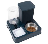 Automatic Cat Feeder And Water - Automatic Cat Feeder With Double Bowls For 2 Cats, Kittens And Small Dogs Dispenser | Easy Touch Screen Programming | Adjustable Portions With Dou Bowl