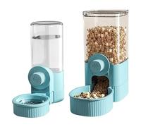 Automatic Cat Feeder and Water, Hanging Pet Feeder with Large Capacity for Cats Dogs Rabbits, 5-Day Food & 7-Day Water Supply, Blue, Automatic Rabbit
