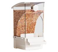 automatic cat feeder， Automatic Bird Feeder for Cage, Pet Supplies for Cockatiels, Parrots, Cockatoos, Canaries, Parakeets, Conures, Parrot(White)