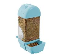 automatic cat feeder, Automatic Bird Feeder, Transparent House Shape for Parakeets, Parrot, Large Capacity Anti-Spill(Blue)