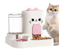 Automatic Cat Feeder - Automatic Cat Food Dispeller | Milling Cat Food & Water Dispenser | Large Capacity Feeding Bowls, Feeder Feeder