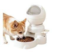Automatic Cat Feeder - Automatic Memory Training Scale | 1.5L Cats Slow Feeder and Dogs Eating Station - For Kitten Puppy Small Medium Indoor Outdoor Home Daily Travel Kennel