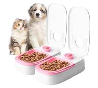 Automatic Cat Feeder, Cat Feeder Automatic With 48H Timer, 700ML CaT Food Dispenser for Wet or Dry Food,AutoMatic Pet Feeders for Cats Small Dogs, CAt Timer Feeding Bowl Timed Feeding Station