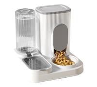 Automatic Cat Feeder | Cat Food Dispenser Waterer Dog Feeder | 2 in 1 Feeding Station Food Bowl Container Freshness Preservation for Kitten Puppy Animals Pets