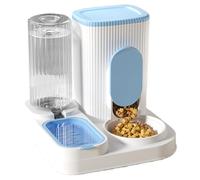 Automatic Cat Feeder - Dog Feeder Automatic Cat Food Dispenser | 2 in 1 Feeding Station Container Pet Supplies, Freshness Preservation Water Bowl for Small Medium Large Pets