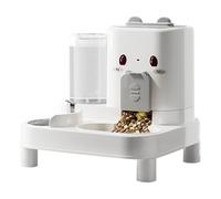 Automatic Cat Feeder - Dog Food Dispenser with Detachable Watering for Indoor Outdoor Feeding for Puppies, A Holiday Drink Station for Pet