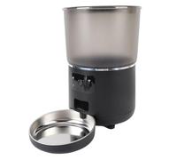 Automatic Cat Feeder Food Dispenser, 4L Timed Pet Feeder Dry Food Dispenser Up to 1-6 Meals Per Day Detachable Mobile Phone App Remote Feeding Portion Control Wireless for Cats &