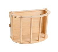 Automatic Cat Feeder Pig Hay Feeder Wooden Rabbit Hay Big Volume Bunny Holder Hanging Rack with Instructions Pig Cages for and Ferret Rabbit Cage