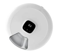 Automatic Cat Feeder Schedule Feeding Time 6 Compartments ABS Food Dispenser Dry Wet Food Fish Snack Use Time Specified Cat Feeder