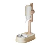 automatic cat feeder， Vertical Automatic Feeder, Cat Drinking Fountain for Dogs Without Drip Dispenser | Versatile Hanging(Beige)