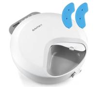 Automatic Cat Feeder Wet Food, Auto Cat Feeder 4 Meals with 2 Ice Packs, Digital Cordless Pet Fresh Food Bowl for Cats Small Dogs with Programmable 12H/24H Format Timer-Battery Power (Included)