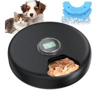 Automatic Cat Feeder Wet Food: Cat Food Dispenser with Timer - Automatic Dog Feeder Wireless - Auto Pet Feeding Station Battery - includes Twin Ice Packs - 6 Meals Up to 200 g Each - Refrigerated