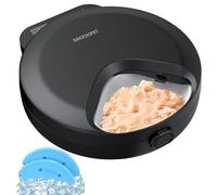 Automatic Cat Feeder Wet Food: Cordless Cat Food Dispenser with Timer - Pet Feeder with Ice Pack for Wet & Dry Food Refrigerated - Auto Wireless Small Dog Feeder Battery Power - Supply 4 Meals per Day
