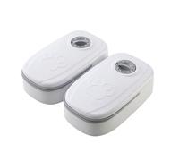 Automatic Cat Feeders Dog Cat Food Dispenser with 48H Timer Smart Large Double Meal Grey