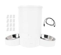 Automatic Cat Feeders for 2 Cats, 3L Cat Food Dispenser with Double Bowls, 2.4G WiFi Two Way Splitter Timed Cat Feeder for Dry Food APP Control