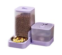 Automatic Cat Food Dispenser - Automated Dog Food Dispenser, Built-in Large Capacity Drinker for Cats and Puppies, Food Accessory and Hydration