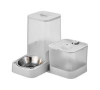 Automatic Cat Food Dispenser - Automated Dog Food Dispenser - Large Capacity Tank with Stainless Steel Bowl and Feeding Accessories