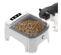 Automatic Cat Food Dispenser - Timed Feeder, Electric Pet Bowl, Smart Automatic Sensor Device, Long Lasting | Convenient Dry Food Dispenser for Adult Kittens, Home Food,