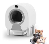 Automatic Cat Litter Box, 72 L Self Cleaning Tray with Safety Protection, App Monitor Smart, Self-cleaning, Anti-odor, Anti-bacterial, Anti-splashing Cat Toilet gray wifi版5G