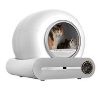 Automatic Cat Litter Box, Self-Cleaning Litter Tray with Smart Sensing, Odor Control, App Connectivity, 65L Capacity, Infrared Monitoring, Robot Design