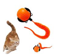 Automatic Cat Rolling Ball | Automatic Rolling Electronic Pet Gadget with LED Light | Durable Bite-Resistant Self Moving Play Device for Indoor Exercise, Boredom Relief, Kittens, Adult Felines
