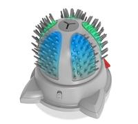 Automatic Cat Self Groomer Smart Cat Massager Self Cleaming Brush Comb 2-Speed Rotating with Color-changing LED Light Catnip Cat Interactive Toy