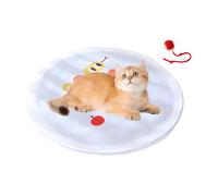 Automatic Cat Toy - 2-in-1 Interactive Ball, ABS Sturdy Design, Smart Rolling Toy with Enclosed Cover | Floor Activity for Cat Exercise, Chasing, Enrichment, Mental Engagement lightweight