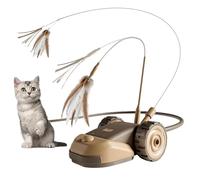 Automatic Cat Toy | 2 Speeds Touch Activation Smart Car - Automatic Electronic Stimulator for Cats | for Enrichment Kittens Exercise Game Mental Stimulation Physi