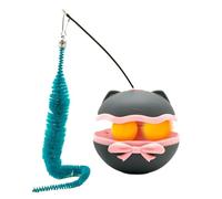 Automatic Cat Toy | Battery Operated Rotating Self-Play Pet Teaser | Interactive Electronic Kitten Toys | for Indoor House Living Room Bedroom Apartment