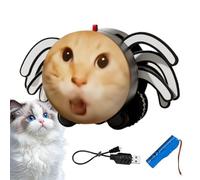 Automatic Cat Toy - Electric Spider Crawling Animal Toy - Moving Interactive Automatic Device for Pets Kitten Home Birthday Christmas Outdoor