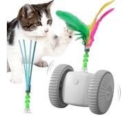 Automatic Cat Toy, Game with Motion Sensor and Feathers for Cats - Moving Simulation Toy for Kittens, for Entertainment, Exercise and Boredom Indoor and