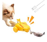 Automatic Cat Toy - Interactive Battery Tool, Electric Play Tool for Stimulating, Self-Moving Kit, Animal Engagement Kit with Sound Light Base, Training Exercise Toy for Feline Activity Hunting