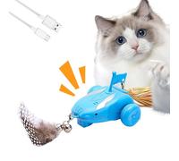 Automatic Cat Toy - Interactive Battery Tool, Electric Play Tool for Stimulating, Self-Moving Kit, Animal Engagement Kit with Sound Light Base, Training Exercise Toy for Feline Activity Hunting