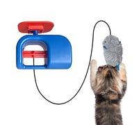 Automatic Cat Toy - Interactive Electric Motor for Pouncing | Synthetic Fiber with Elastic Lanyard & Robotic for Kittens, Felines, Pussies and Mousers 185-210 Characters