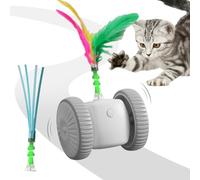 Automatic Cat Toy,Motion-Activated Smart Game for Cat with Feathers - Moving Simulation Kitten Toy | for Indoor Outdoor Exercise Training Daily Boredom Relief Entertainment Home