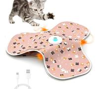Automatic Cat Toy - Quiet Rechargeable Interactive Game with Hidden Teasers in Motion | Solo Pet Entertainment Toy for Playroom, Dom's Kitchen