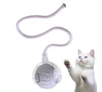 Automatic Cat Toy - Rechargeable Rolling Electric Ball, Smart Interactive Sphere | Quiet Tail Rope Pet Entertainment For Indoor Exercise Hunting Simulation Training Kitten Play Fun