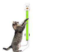 Automatic Cat Toy - Wall Mounted Flying String Enrichment - Rechargeable Moving Cat Toys,for Apartment Corner Play Area Alone Time Home Living Room Kitchen