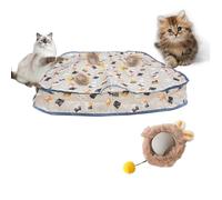 Automatic Cat Toy with Rolling Ball & Light - Interactive Cat Toy for Indoor Cats, Compatible with Cat Play Mat & Exercise Wheel, Rechargeable, Motion-Activated Hide & Seek Fun